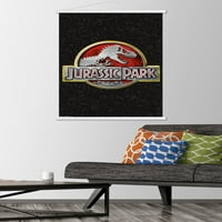 Jurassic Park - Logo Zidni poster sa drvenim magnetskim okvirom, 22.375 34