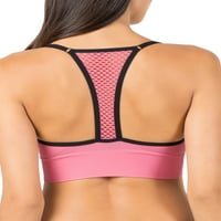 Fresh Collection Junior's Fishnet Racerback Sports Bra, Style FT624