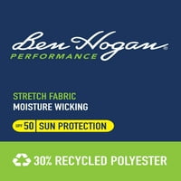 Ben Hogan muške i velike muške 10 performanse Heather Active Fle pojas 4-Way Stretch Golf Shorts