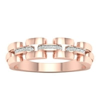 Imperial 1 6Ct TDW Diamond 10k Rose Gold muški modni prsten