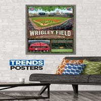 Chicago Cubs-Wrigley Field Zidni Poster, 22.375 34
