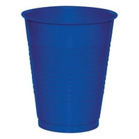 Cobalt Blue Oz plastičnih čaša za goste
