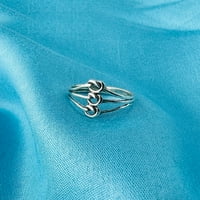 Celtic Love Knot Sterling Srebrna prstena veličine 5