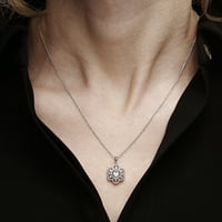 Bezvremenska ljubav CT TW dijamantske naušnice i privjesak u srebru za žene i djevojčice
