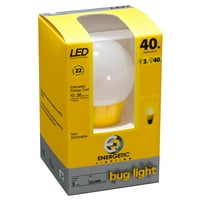 Energične LED sijalice u boji, 3W, žute, oblik, E baza, ul lista, 4-count