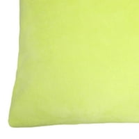 Unique Bargains Meki viskozni baršun dekorativni jastučnici za bacanje 24 x24 Chartreuse