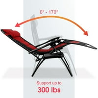 Studio podstavljena Ležaljka sa nultom gravitacijom Podesiva Pitka stolica za kampiranje, čelični okvir za