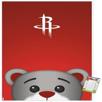 Houston Rockets-S. Preston Mascot Zidni Poster Kvačila, 14.725 22.375