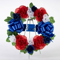 Oslonci umjetni 15H crvena, bijela i plava ruža heroj vijenac