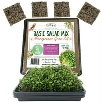 - Gro Organic Microgreens Basic Salat Growing Kit, Zatvoreni Deo Sun Sjemena Povrća