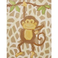 Marmont Hill Tan Monkey od Reesa Qualia slika Print na omotanom platnu