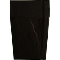 Ekena Millwork 4 H 4 D 72 W ručno tesani Fau Drvo kamin kamina Kit W Ashford Corbels, prirodni pepeo