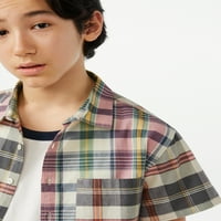 Besplatno Skupština Boys Madras Dugme Down Shirt