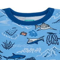 Garanimals Baby Boy Kratki Rukav Print Romper, Veličine 0 Mjeseci