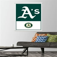 Oakland Athletics - Logo zidni Poster sa magnetnim okvirom, 22.375 34