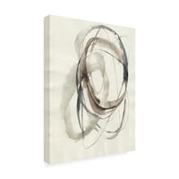 Jennifer Goldberger 'Spiral Hoops I' Canvas Art