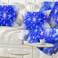 Designart plavi uzorak ilustracije - apstraktni jastuk za bacanje - 12x20
