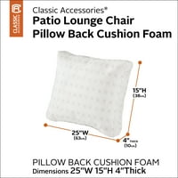 Klasična Dodatna Oprema Patio Lounge Stolica Jastuk Natrag Jastuk Foam