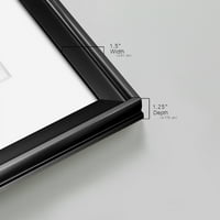 Wexford Home Masked Notes III Premium Framed Print, 18.5 24.5 - spremno za vješanje, crno