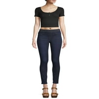 No Boundaries ' Essential Pull-On Knit Woven Jeggings