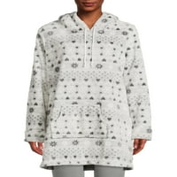 Muk Luks ženska kapuljača Ležaljka pidžama spavalica