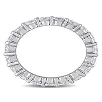 3-Carat T. G. W. Moissanite 10k Bijelo zlato Eternity Band