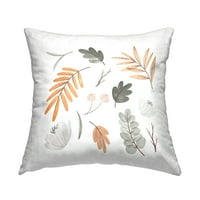Stupell Industries meke raznolike Botaničke biljke minimalni prigušeni tonovi dizajn Daphne Polselli jastuk