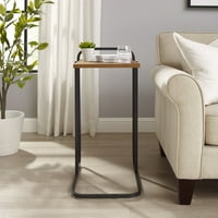 Gap Home moderni metalni i drveni C stol, engleski Hrast Crni