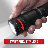 G lumen Twist Focusing Handheld LED lampa, AA baterije uključene, 5. oz