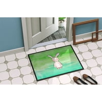 Carolines blaga BB7437JMAT Bunny Rabbit akvarel u zatvorenom ili vanjskom prostirku 24x36, 36 L 24 W, višebojna