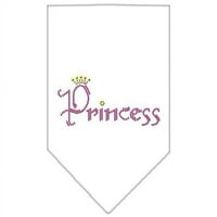 Mirage proizvodi za kućne ljubimce Princess Rhinestone Bandana Bijela mala