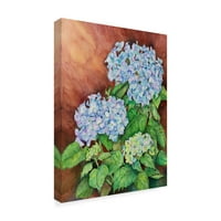 Zaštitni znak Likovna umjetnost' plave hortenzije ' platno Art Joanne Porter