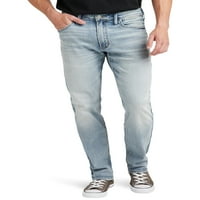 Silver Jeans Co. Muške Eddie relaxed Fit sužene farmerke za noge, veličine struka 30-42