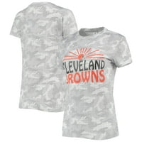 Ženska siva Cleveland Browns Ravine T-Shirt