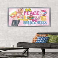 Jojo Siwa - Mir Love Unicorns Zidni poster, 22.375 34 uokviren