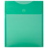 Plastične koverte sa kukom i petljom, 9, 8x11, 5, 12 pakovanja, zelene