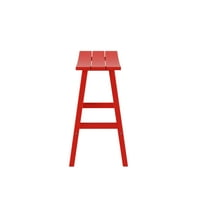 29 Adirondack Plastične Vanjske Barske Stolice, Crvene