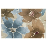 Plava čokolada Floral by Willowbrook Art Print