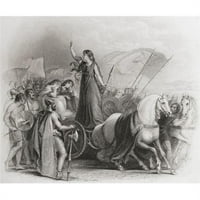 Boadikea pauziranje Britanaca. Boudica - D. AD ili kraljica britanskog plemena Iceni iz istorije Engleske
