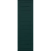 Ekena Millwork 15 W 72 H True Fit PVC horizontalna letvica uokvirena u modernom stilu fiksna roletna, termo