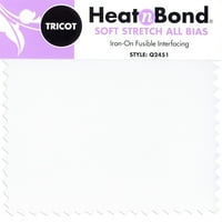 HeatnBond topljivi Tricot Meki rastezanje sve pristranosti 20 tkanina za povezivanje, Bijela, yd vijak