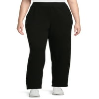 Athletic Works ženske pantalone sa širokim nogama od flisa Plus Size