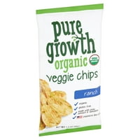 Pure Growth Organic Ranch Veggie Chips, 3. Oz