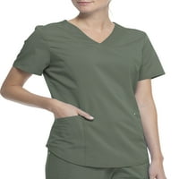 Scrubstar Ženska Moda Premium Ultimate Mock Wrap Scrub Top