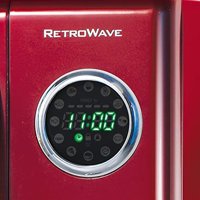 Nostalgia RMO4RR Retro 0. Cubic Woth Watt Countertop mikrovalna pećnica, crvena