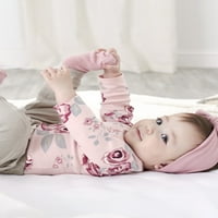 Moderni trenuci Gerber Baby Girl Wiggle dokaz čarapa od organske mješavine pamuka, 6 pakovanja