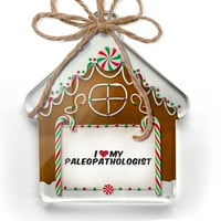 Ornament tiskan jednostran sam srčani ljubavi moj paleopatolog božićni neonblond