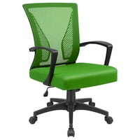 Lacoo kancelarijski sto sa srednjim leđima ergonomska mrežasta stolica za zadatke sa lumbalnom podrškom,