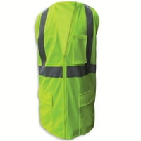 Enguard Lime Poly Mesh Fr reflektirajući sigurnosni prsluk, klasa - 2XL