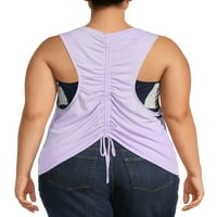 No Boundaries ' Plus Size Racerback Top and Sportsbra Two-fer